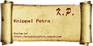 Knippel Petra névjegykártya